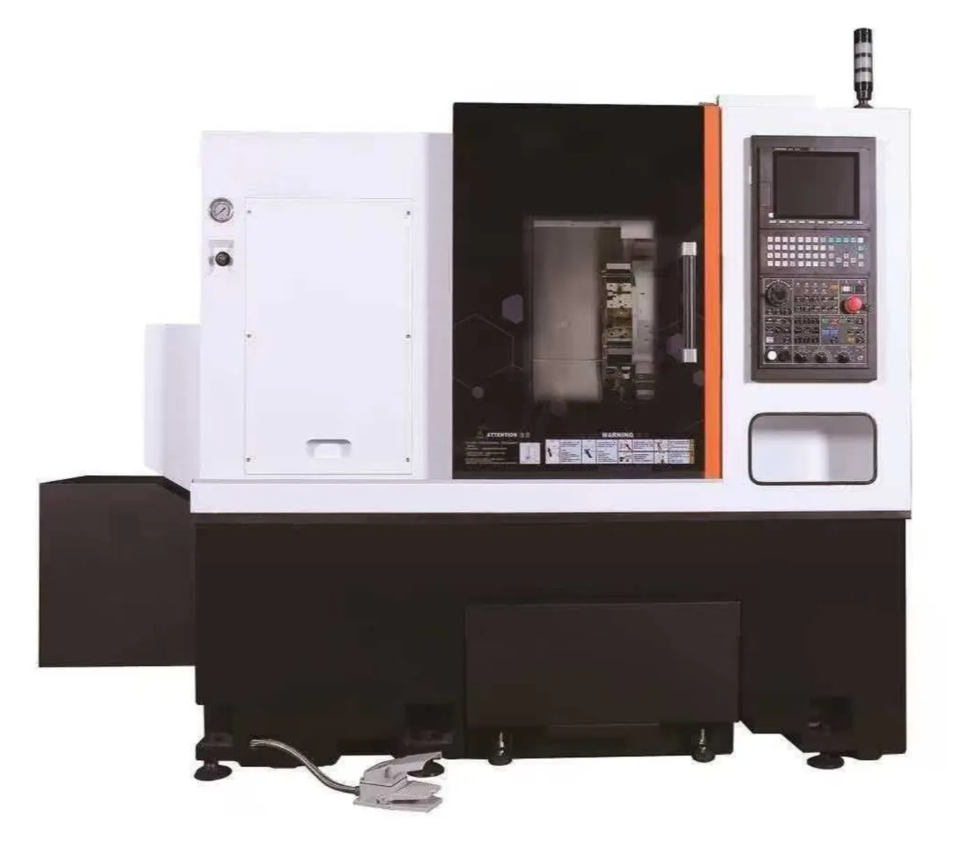 Slant-bed CNC turning centre of our own design